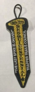 Trapper Trails Council 2019 150th Anni Golden Spike Activity Patch FREE SHIP - Picture 1 of 3