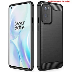 Heavy-Duty Carbon Fiber Soft Slim TPU Case for T-Mobile OnePlus 9 Android Phone - Picture 1 of 2