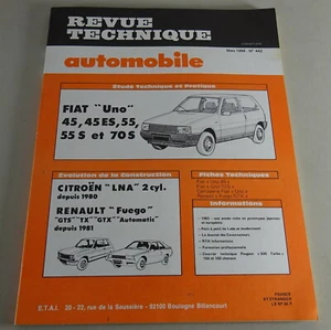 Manual de Reparación Revue Technique Fiat Uno / Renault Fuego Stand 03/1984 - Imagen 1 de 3