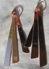 Alm Bronze Linear Chandelier Multi Dangle Hook 3+" Earrings