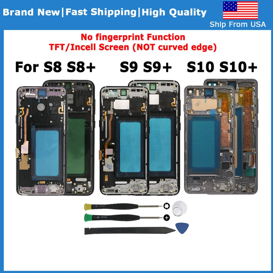 Digitalizador táctil con pantalla LCD Incell/TFT + marco para Samsung Galaxy S10 S8 S9 Plus Foto 1 de 1