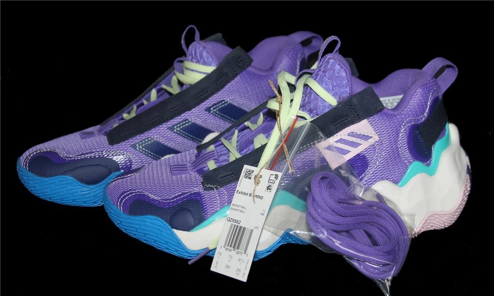 Adidas Candace Parker Exhibit B Active Rush Turq Purple Basketball Shoes Wm's - Image 1 of 1