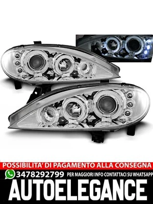 FARI PER RENAULT MEGANE 03.99-10.02 ANGEL EYES CROMATO - Immagine 1 di 3