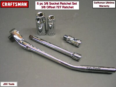 Craftsman 3/8 Drive Ratchet Flex Head Offset 5 pc set - Image 1 of 4