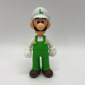 Super Mario Fire Luigi Figure Toy Vinyl Plastic Doll 5.5" - Picture 1 of 4