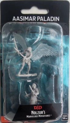 WIZKIDS DUNGEONS & DRAGONS MARVELOUS MINIATURES ~ AASIMAR FEMALE PALADIN