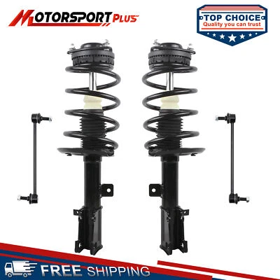 4X Front Struts w/ Spring & Sway Bar Link For Chrysler 200 Sebring Dodge Avenger Foto 1 de 4