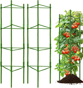 2 Pack Tomato Cage for Garden Plant Support - up to 63Inch Plant Stakes Tomato C - Picture 1 of 12