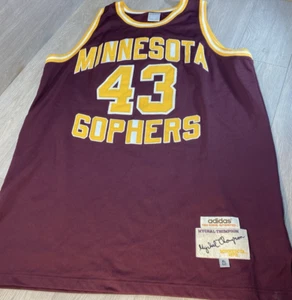 RETRO ADIDAS ORIGINAL MINNESOTA GOPHERS MYCHAL THOMPSON JERSEY SZ 52 (2XL) TALL - Picture 1 of 13