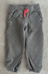 Ivivva by Lululemon Gray Cropped Joggers Athletic Pants Size 6 Years Drawstring - Picture 1 of 12