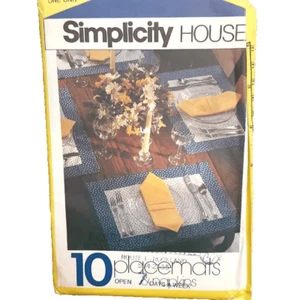 Schnittmuster Simplicity House # 123 Tischsets 10 Stile & Servietten Schnittmuster - Bild 1 von 1