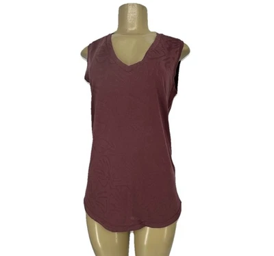 Athleta Small Women Essential V Neck Tank in Tawny Rose Sleeveless Stretch TS13 - Image 1 of 4