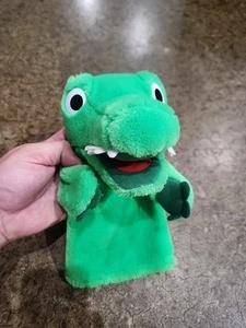 Vintage 1995 LEGO GROUP Green Plush Alligator Crocodile Hand Puppet Rare - Picture 1 of 6