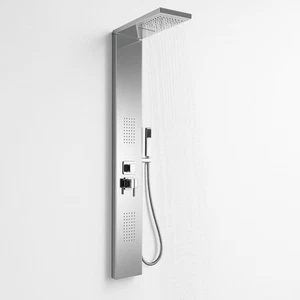 Säule 002 Dusche 4 Funktionen Edelstahl Wasserfall Hydro Düsen Lendenwirbelsäule L20xT44xH170 - Bild 1 von 10