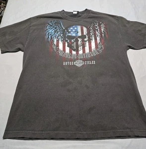 Vintage Harley Davidson Men's T-Shirt Size XL Dark Gray - Picture 1 of 13