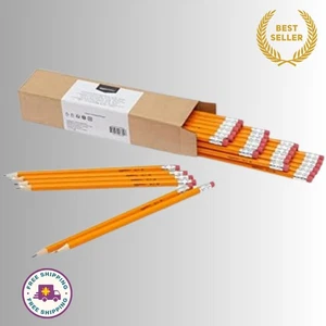 Amazon Basics Holzgehäuse Klassenzimmer 2 Bleistifte mit Radiergummis, vorgespitzt, neu... - Bild 1 von 4