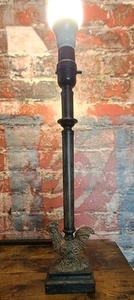 Vintage Chicken Rooster Table Lamp Base. Rustic Farmhouse WORKS 18" - Picture 1 of 7