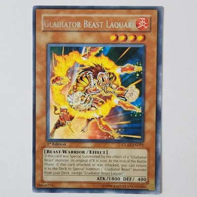 Gladiator Beast Laquari - GLAS-EN021 - LP - Rare - 1st ed - Yugioh - Image 1 of 2