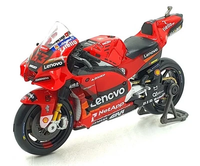 Maisto 1/18 Scale 36391 - Ducati Desmosedici Motorcycle GP 2022 - #63 F.Bagnaia - Image 1 of 4