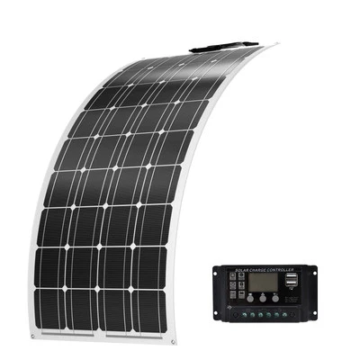 12V 350W Flexible Solar Panel 350 Watt Mono Caravan Camping Super Light Charger - image 1 of 4