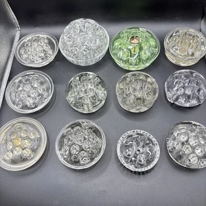 12 Vintage Glass Flower Frog Arranger Assorted Sizes - Picture 1 of 24