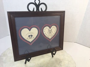 Vtg Framed Paper cutting Scherenschnitte Friends Farmhouse Decor Regina Walters - Picture 1 of 6