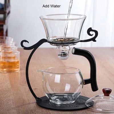Creative Kungfu Glass Tea Set Semi-Automatic Heat Resistant for Tea Coffee - Image 1 of 4
