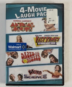 4 Movie Laugh Pack DVD Animal House/Fast Times/Dazed And Confused/Weird Science - Picture 1 of 3