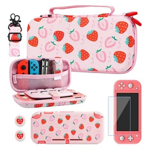 RHOTALL Carrying Case for Nintendo Switch Lite, Cute Case Cover Accessories B - Picture 1 of 5