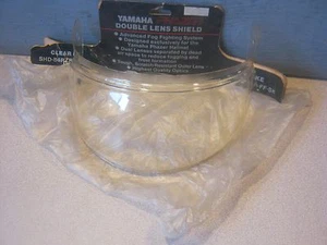 YAMAHA CLEAR DOUBLE LENS FACE SHIELD HELMET PHAZER SNOW NOS SHD-84PZR-FF-CL - Picture 1 of 9