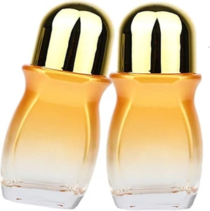 2PCS 50Ml Thick Glass Roll on Bottles with Plastic Roller Ball, Leak-Proof Massa - Picture 1 of 5