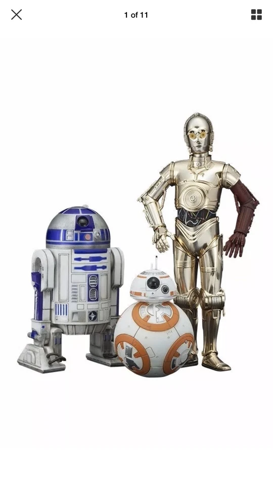 ARTFX+ Star Wars El Despertar de la Fuerza R2-D2 y C-3PO con Figura BB-8 Kotobukiya Nuevo en Caja Foto 1 de 4