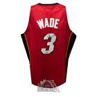 Dwayne Wade Autographed Miami Heat M And N Red Basketball Jersey   Fanatics
