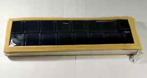 GEMSTONE Diamond Display Storage Case Pouch Jewelry 16 Plastic Box black color - Picture 1 of 5