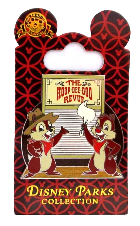 WDW 2015 CHIP n' DALE HOOP DEE DOO REVISTA MUSICAL FORT WILDERNESS PIN #108595 Foto 1 de 2