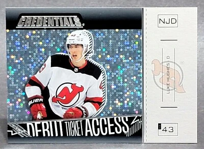 2023-24 Credentials Debut Ticket Access Horizontal #196 Luke Hughes 185/199 - Image 1 of 2