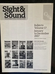 Sight & Sound magazine 2007 Volume 17 Index - Bild 1 von 2