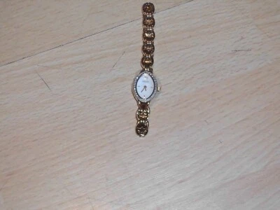 ACCURIST LADIES GOLD PLATED BRACELET WITH DIAMOND SET BEZEL WATCH - Image 1 of 4