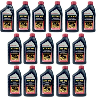 TOYOTA ATF WS Automatic Transmission oil Fluid ATFWS Lexus Scion 16 Quarts Foto 1 de 3