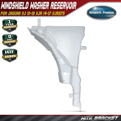 Windshield Washer Reservoir with Bracket for Jaguar XJ 10-19 XJR 14-17 XJR575 - Image 1 of 4