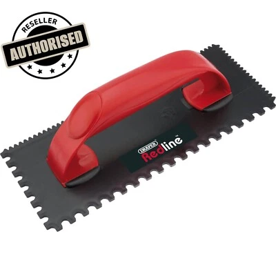 Draper Redline 68495 Plastic Floor Tile Adhesive Spreader Trowel - 115x270mm - Image 1 of 4
