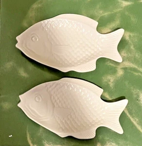 Vintage Ceramic Indonesian Fish Plates Set of 4 - Picture 1 of 4