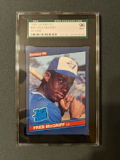 1986 Donruss #28 Fred McGriff Rookie Card RC SGC 96