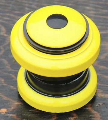 Yellow 1 1/8" HEADSET Threadless Fork Vintage MTB Fixie Bicycle Cruiser Bike BMX - Image 1 of 4