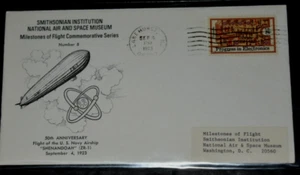 MILESTONE OF FLIGHT No. 8, "50th Anniversary Airship Flight," (09-04-1973) New - Picture 1 of 3