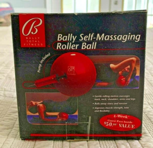 BALLY SELF-MASSAGING ROLLER BALL EXERCISE IN BOX PUMP INCLUDED NEW IN BOX - Picture 1 of 1