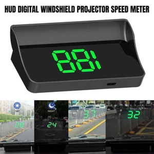 Smart Car Digital GPS Speedometer HUD Head Up Display MPH Speed HD Universal ABS - Picture 1 of 9