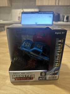 New Bright (1:43) Remote Control Bigfoot Blue Spark Monster Truck, 4340-5B New - Picture 1 of 4