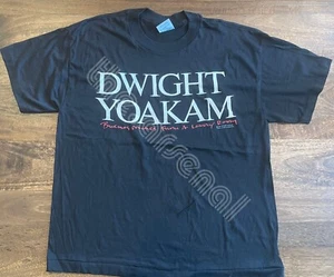 VINTAGE 1989 Dwight Yoakam Buenos Noches From a Lonely Room T-Shirt - NEW Size L - Picture 1 of 6