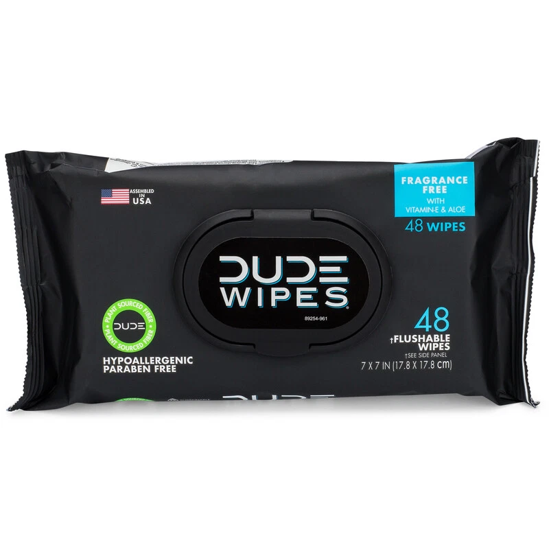 DUDE WIPES DW-CE Fibras Paños Desechables Adultos 48 ct. (Pack de 8) Foto 1 de 1